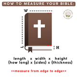 Quilted Bible Cover Sleeve with Light Pink Florals