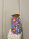 Blooming Flowers Glass Tumbler