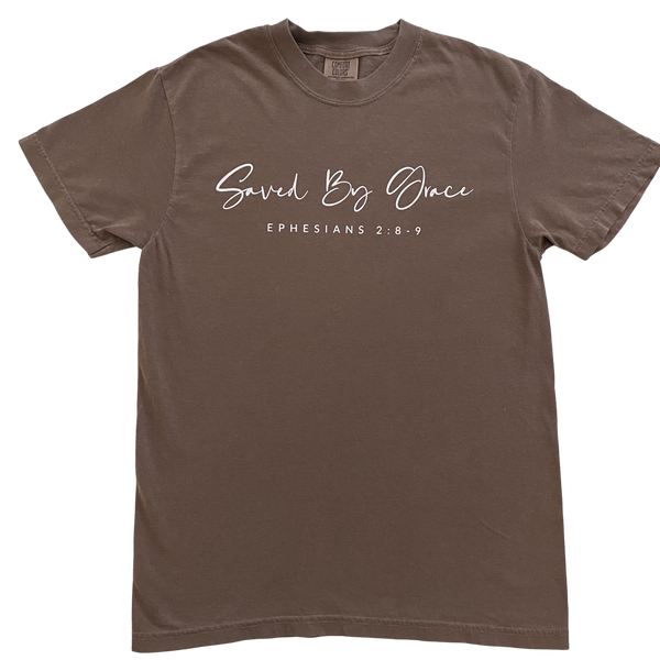 Saved By Grace T-shirt Mocha