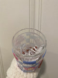 Blooming Flowers Glass Tumbler