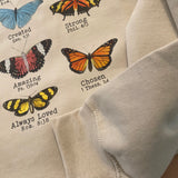 Butterfly Bible verse Sweatshirt Crewneck