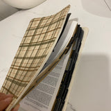 Plaid Bible Cover Olive Beige Neutral