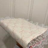 Handmade quilted Bible Cover pink bows with pockets, Christian gift Bible case