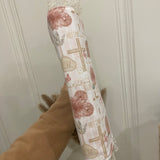 Handmade quilted Bible Cover with pockets, Christian gift Bible case