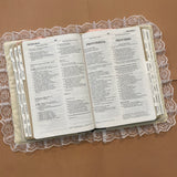 Handmade quilted Bible Cover with pockets, Christian gift Bible case