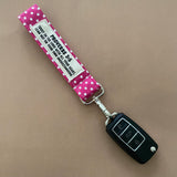 Bible verse keychain, Faith inspired key fob