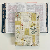 Bible Cover with Corinthians Verse Scripture Floral