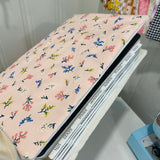 Quilted Bible Cover Sleeve with Light Pink Florals