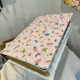 Quilted Bible Cover Sleeve with Light Pink Florals