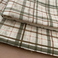 Plaid Bible Cover Olive Beige Neutral