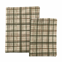 Plaid Bible Cover Olive Beige Neutral